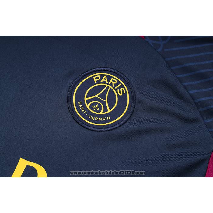 Fato de Treino Paris Saint-Germain Manga Curta 2023-2024 Azul - Calcas Curta